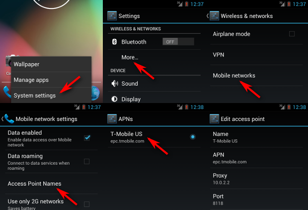 Setting up an Access Point proxy in Android