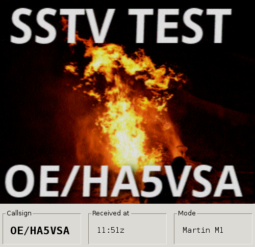 PySSTV test with slowrx in Austria