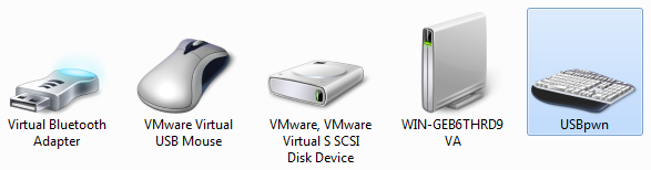 USBpwn in the Windows 7 devices dialog
